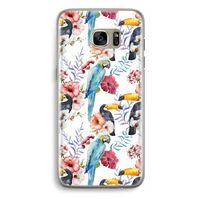 Bloemen tukan: Samsung Galaxy S7 Edge Transparant Hoesje