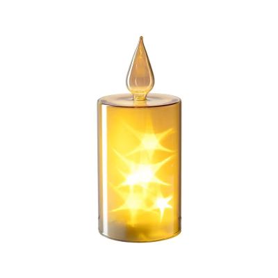 Leonardo Autentico Kaarslamp met ledverlichting 21 cm goud