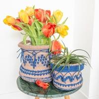 Yarn and Colors Boho Plant Baskets Haakpakket 006 Taupe