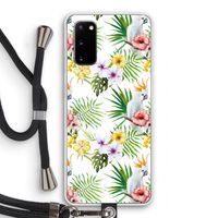 Gele kuif: Samsung Galaxy S20 Transparant Hoesje met koord Gele kuif: Samsung Galaxy S20 Transparant Hoesje met koord
