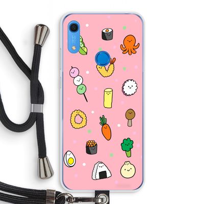 Happy bento friends: Huawei Y6s Transparant Hoesje met koord