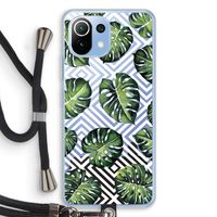 Geometrische jungle: Xiaomi Mi 11 Lite Transparant Hoesje met koord