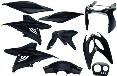 Edge plaatset aerox tot bj. 2014 9 delig zwart metallic