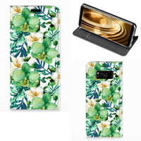 Samsung Galaxy S8 Smart Cover Orchidee Groen