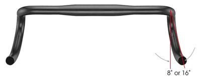 Satori stuur x-race aero ø31.8mm / b=420mm mat zwart