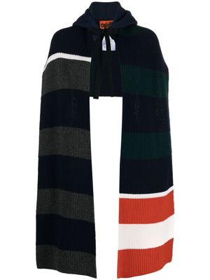 colville hoodie en laine à rayures - Bleu