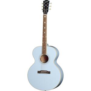 Epiphone Modern Collection J-180 LS Frost Blue elektrisch-akoestische westerngitaar met koffer