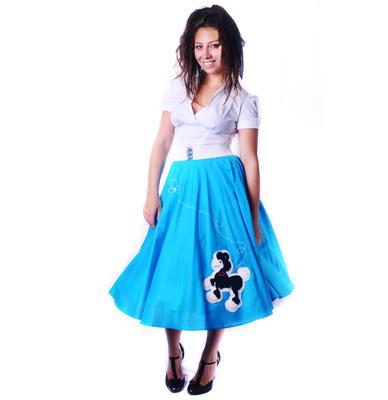 Rok, Turquoise, Vintage Poedel-27 inch (68,5cm) | 49% korting Rok, Turquoise, Vintage Poedel-27 inch (68,5cm) | 49% korting