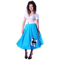 Rok, Turquoise, Vintage Poedel-27 inch (68,5cm) | 49% korting - thumbnail