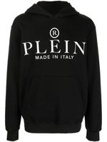 Philipp Plein hoodie en coton à logo imprimé - Noir - thumbnail