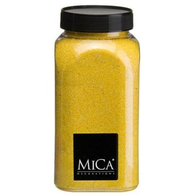 Mica Decorations decoratie zand - 650ml - geel - hobby zandkorrels - sierzand Mica Decorations decoratie zand - 650ml - geel - hobby zandkorrels - sierzand