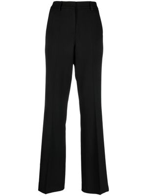 P.A.R.O.S.H. pantalon évasé à rayures latérales - Noir