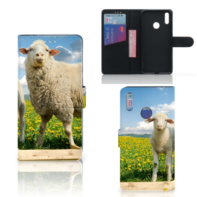 Huawei Y7 (2019) | Telefoonhoesje | Met pasjeshouder | Schaap en Lammetje