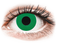 CRAZY LENS - Emerald Green - met sterkte (2 gekleurde daglenzen)