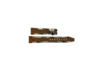 Horlogeband Burberry BU9133 Leder Beige 18mm