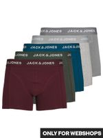 Jack & Jones Jack & Jones Boxershorts Heren Trunks JACSMITH Effen 5-Pack - thumbnail