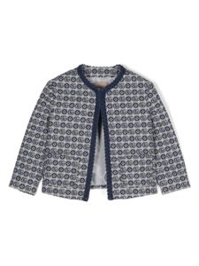 Gucci Kids veste à motif monogrammé - Bleu