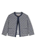 Gucci Kids veste à motif monogrammé - Bleu