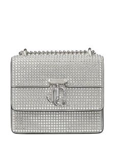 Jimmy Choo mini sac Varenne à ornements en cristal - Gris