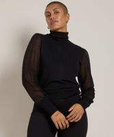 trui met kanten mouw