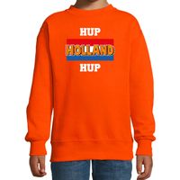 Hup Holland hup oranje sweater / trui Holland / Nederland supporter EK/ WK voor kinderen - thumbnail