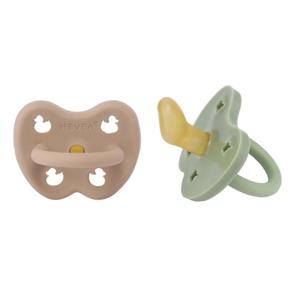 Hevea Speentje 3-36 maanden dental duo Tan Beige / Moss Green