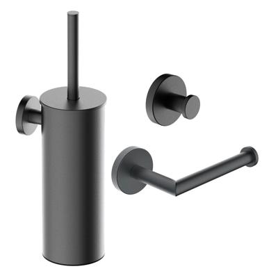 Wiesbaden Toilet Accessoires Set Alonzo Gunmetal