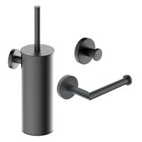 Wiesbaden Toilet Accessoires Set Alonzo Gunmetal