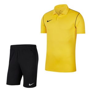 Nike Park 20 Polo Trainingsset Kids Geel Zwart