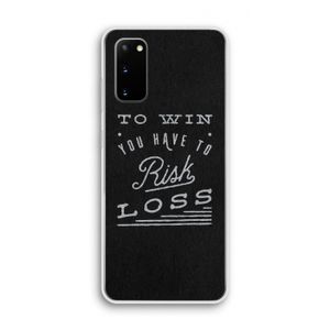 Risk loss: Samsung Galaxy S20 Transparant Hoesje