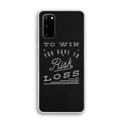 Risk loss: Samsung Galaxy S20 Transparant Hoesje