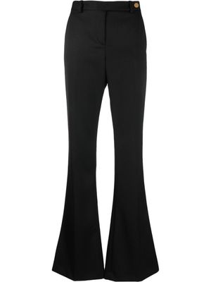 Versace pantalon évasé à taille haute - Noir