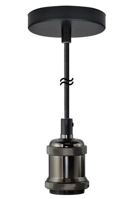 Nostalgic lamp zwart fitting Hanglamp E27 Segula 50472
