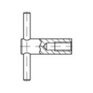 TOOLCRAFT 137861 Knevelmoer M16 DIN 6305 Staal Gebruineerd 1 stuk(s)