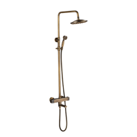 Thermostatische bronzen opbouw douche