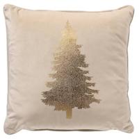 TREE - Sierkussen 45x45 cm - Kerst - Whisper White - wit