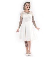Antoinette White Lace Dress-M