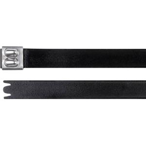HellermannTyton 111-00299 MBT14XHFC-SS316/SP-BK Kabelbinder 362 mm 12.30 mm Zwart Met kogelsluiting, UV-bestendig 1 stuk(s)
