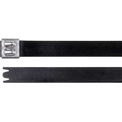 HellermannTyton 111-00299 MBT14XHFC-SS316/SP-BK Kabelbinder 362 mm 12.30 mm Zwart Met kogelsluiting, UV-bestendig 1 stuk(s)
