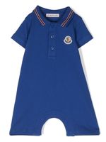 Moncler Enfant Body met logopatch - Blauw - thumbnail