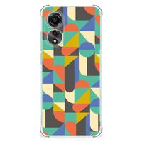 OPPO A78 4G Doorzichtige Silicone Hoesje Funky Retro - thumbnail