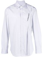 Y/Project chemise en coton à logo brodé - Blanc