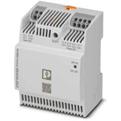 Phoenix Contact STEP3-PS/1AC/24DC/5/PT DIN-rail netvoeding 24 V/DC 5 A 120 W Aantal uitgangen:1 x Inhoud 1 stuk(s)
