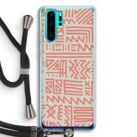 Marrakech Pink: Huawei P30 Pro Transparant Hoesje met koord