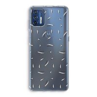 Hipster stripes: Motorola Moto G9 Plus Transparant Hoesje