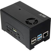 Joy-it USV PC Raspberry Pi 4 B 4 GB 4 x 1.5 GHz Incl. behuizing, Incl. netvoeding, Incl. HDMI-kabel, Incl. Noobs OS, Incl. koellichaam, Incl. Raspberry Pi UPS