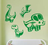 Dino sticker voor babykamer
