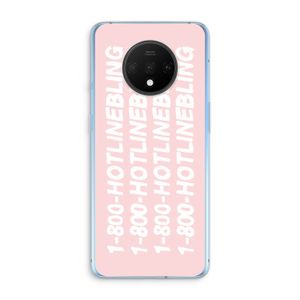 Hotline bling pink: OnePlus 7T Transparant Hoesje