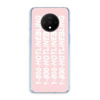 Hotline bling pink: OnePlus 7T Transparant Hoesje
