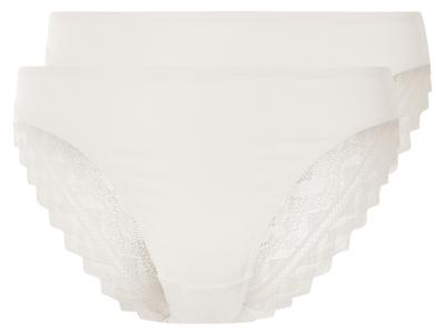 esmara 2 dames slips (Wit, L (44/46))